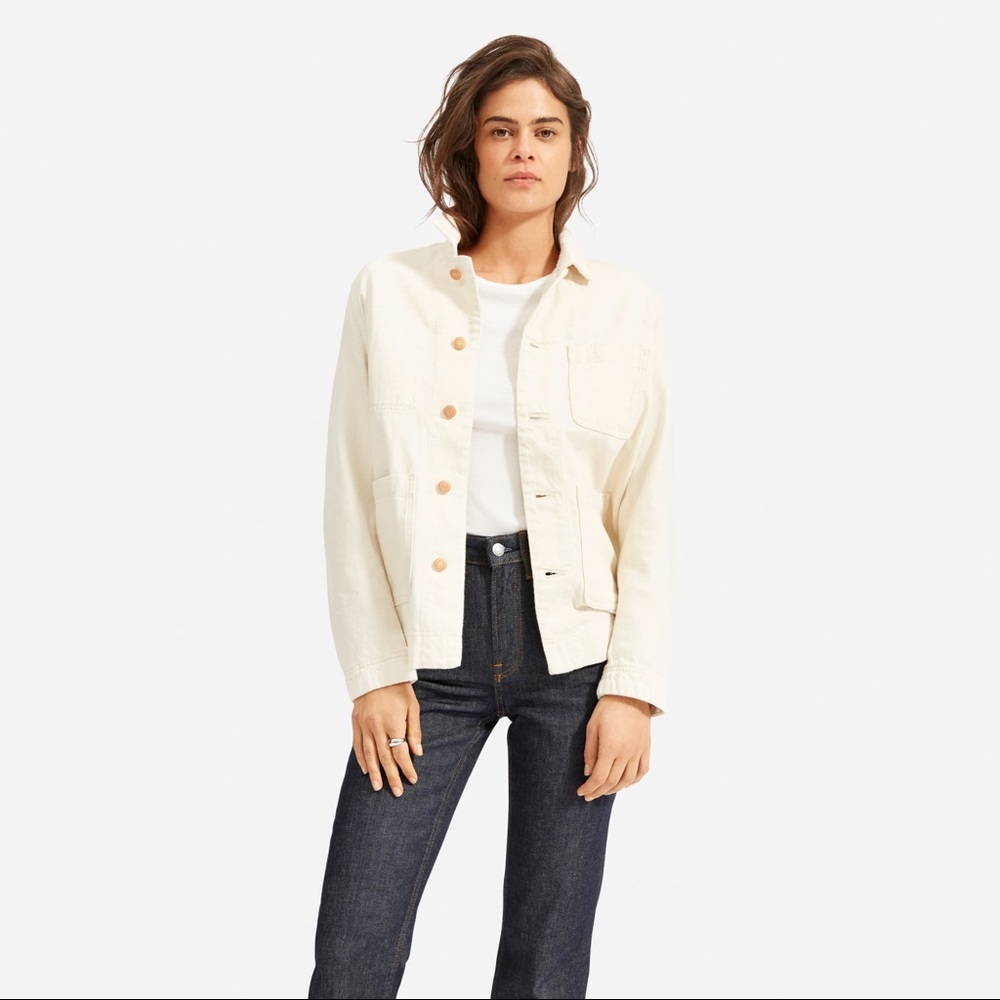 Everlane Bone Chore Jacket Size M